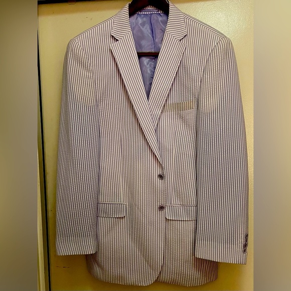 Giorgio Fiorelli Other - Purple Seersucker Two Button Suit